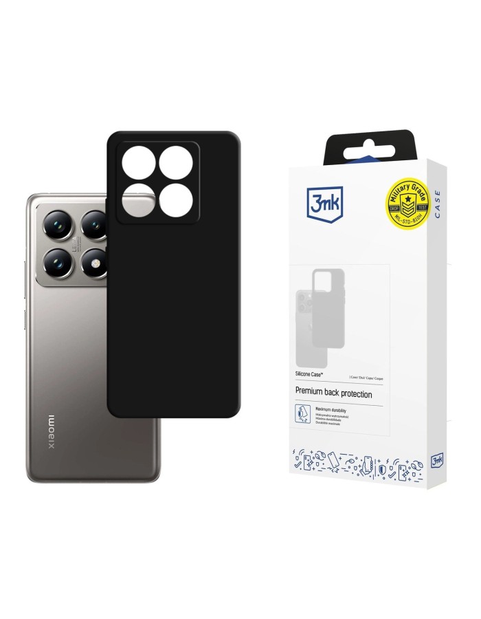 3mk Silicone Case for Xiaomi 14T Pro - black