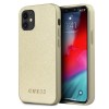 Guess GUHCP12SIGLGO iPhone 12 mini 5.4" gold/gold hardcase Iridescent Guess GUHCP12SIGLGO iPhone 12 mini 5.4" gold/gold hardcase Iridescent