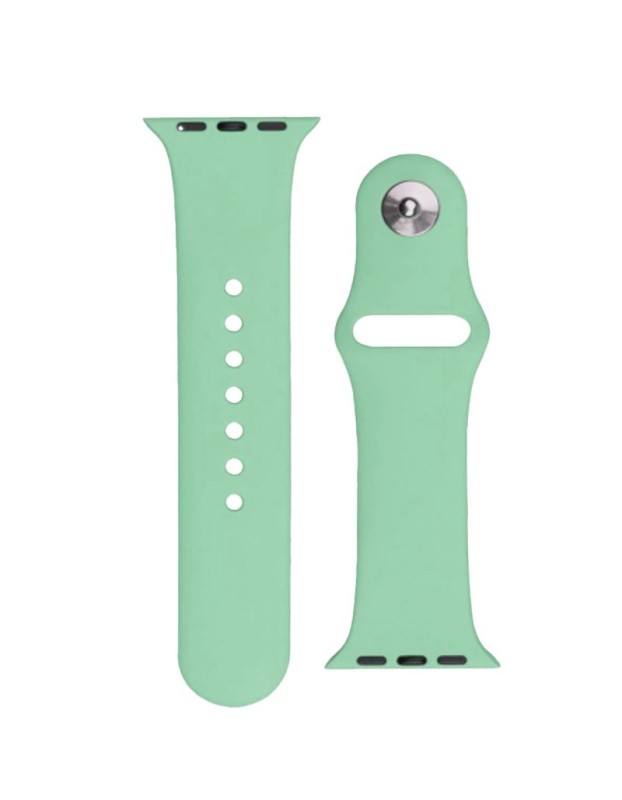 Silicone Strap APS for Apple Watch 42/44/45mm Strap Watch Bracelet - Light Green