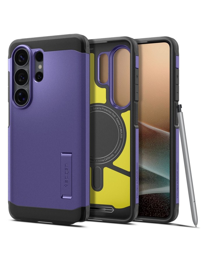 Spigen Tough Armor Mag MagSafe Case for Samsung Galaxy S26 Ultra - Purple
