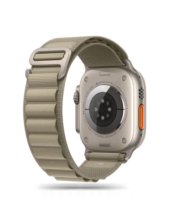 Tech-Protect Nylon Pro Strap for Apple Watch 4 / 5 / 6 / 7 / 8 / 9 / SE / Ultra 1 / 2 (42/44/45/49 mm) - Titanium Olive Tech-Protect Nylon Pro Strap for Apple Watch 4 / 5 / 6 / 7 / 8 / 9 / SE / Ultra 1 / 2 (42/44/45/49 mm) - Titanium Olive