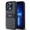 DKNY Leather Mono Stripe &amp;amp; Metal Logo case for iPhone 15 Pro Max - black