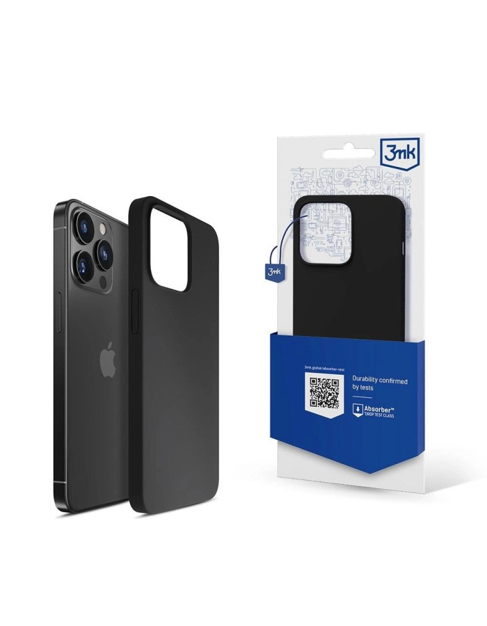 iPhone 13 Pro 3mk Silicone Case Series - Black
