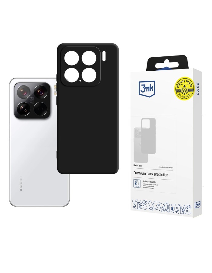 3mk Matt Case for Xiaomi 15 - black
