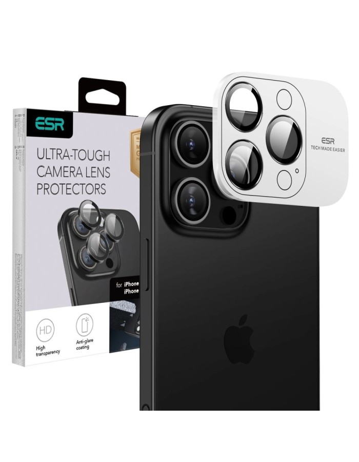 ESR Armorite Tempered Glass for iPhone 16 Pro / 16 Pro Max Camera - Black ESR Armorite Tempered Glass for iPhone 16 Pro / 16 Pro Max Camera - Black