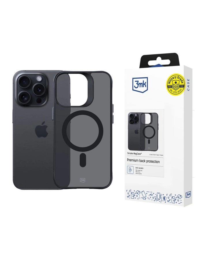 3mk Smoke MagCase with MagSafe for iPhone 14 Pro Max - Semi-Transparent 3mk Smoke MagCase with MagSafe for iPhone 14 Pro Max - Semi-Transparent
