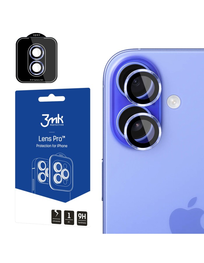 3mk Lens Protection Pro Tempered Glass for iPhone 17 - Blue