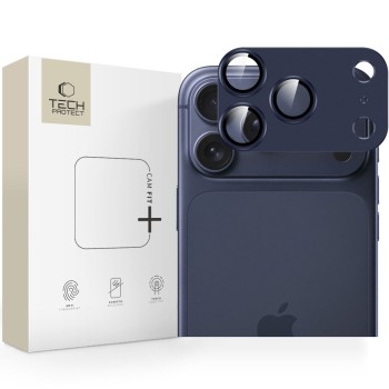 Tech-Protect Camfull Fit+ Camera Lens Glass for iPhone 17 Pro Max - Navy Blue Tech-Protect Camfull Fit+ Camera Lens Glass for iPhone 17 Pro Max - Navy Blue