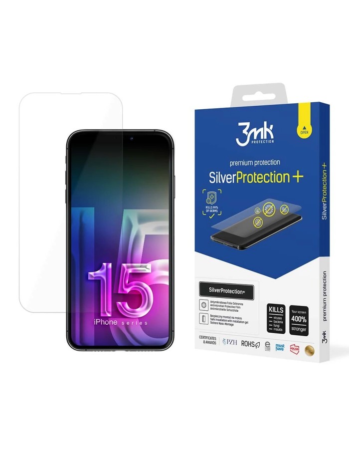 Apple iPhone 15 - 3mk SilverProtection+ Apple iPhone 15 - 3mk SilverProtection+