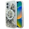 Guess Liquid Glitter Flower MagSafe iPhone 16 Case - Beige Guess Liquid Glitter Flower MagSafe iPhone 16 Case - Beige