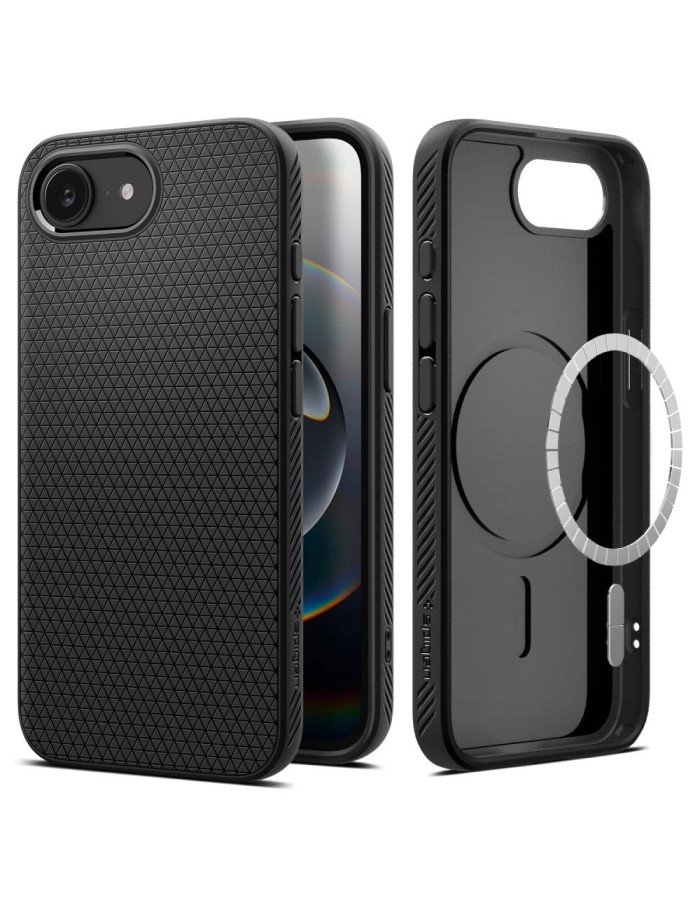 Spigen Liquid Air Mag MagSafe Case for iPhone 16e / 17e - Matte Black Spigen Liquid Air Mag MagSafe Case for iPhone 16e / 17e - Matte Black