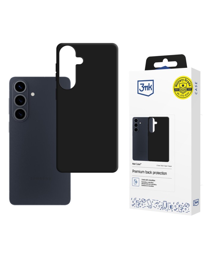 3mk Matt Case for Samsung Galaxy S26 - Matte Black