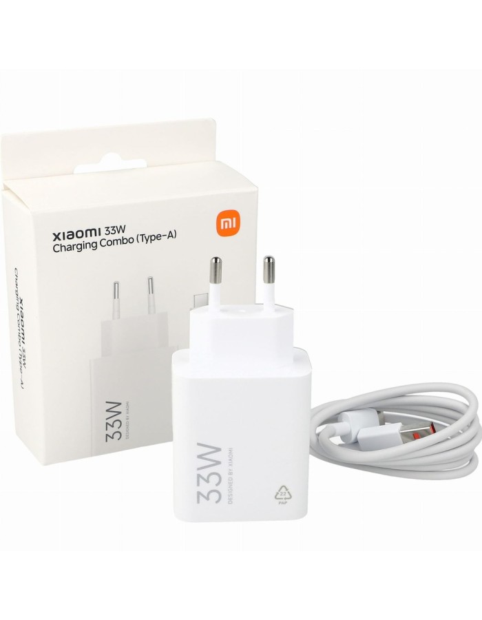 Xiaomi MDY-16-EF 1xUSB-A 33W Wall Charger with 3A USB-C Cable - White