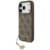 Guess 4G Charms Collection MagSafe case for iPhone 17 Pro - brown