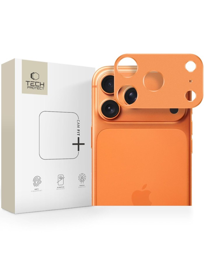 Tech-Protect Camalloy Fit+ Camera Cover for iPhone 17 Pro - Orange