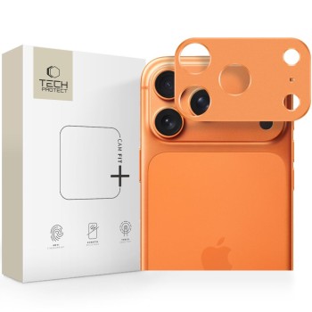 Tech-Protect Camalloy Fit+ Camera Cover for iPhone 17 Pro Max - Orange Tech-Protect Camalloy Fit+ Camera Cover for iPhone 17 Pro Max - Orange