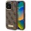 Guess 4G Logo Plate MagSafe Case for iPhone 16 Pro Max - Brown