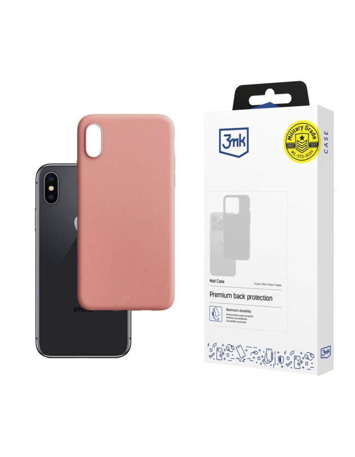 3mk Matt Case for iPhone X / XS - Pink