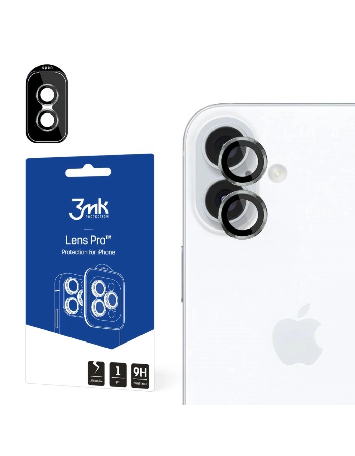 3mk Lens Protection Camera Cover with Green Frame for iPhone 16 / 16 Plus
