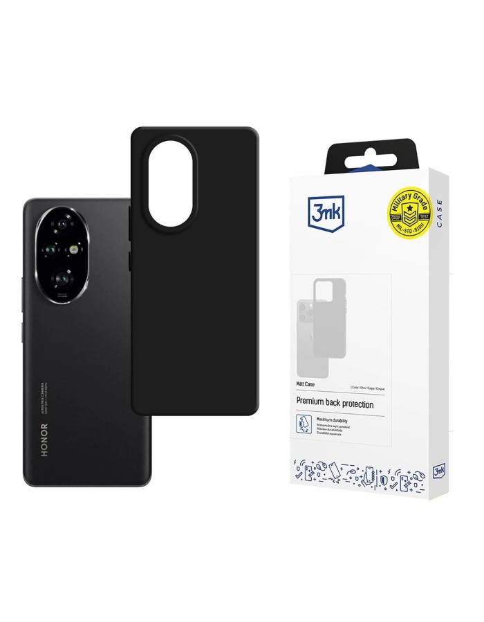 3mk Matt Case for Honor 200 Pro - Black