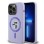 Karl Lagerfeld HC MagSafe Silicone Karl&amp;amp;Choupette Heads Ring Case for iPhone 14 Pro - Purple