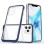Clear 3in1 case for iPhone 11 Pro Max blue frame gel cover