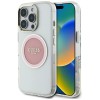 Guess IML Metal Colored Circle Classic Logo MagSafe iPhone 16 Pro Case - Pink Guess IML Metal Colored Circle Classic Logo MagSafe iPhone 16 Pro Case - Pink