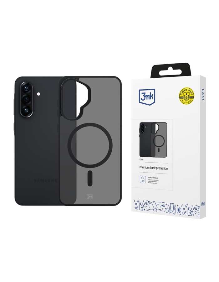 3mk Smoke MagCase for Samsung Galaxy A37 - Gray-Translucent