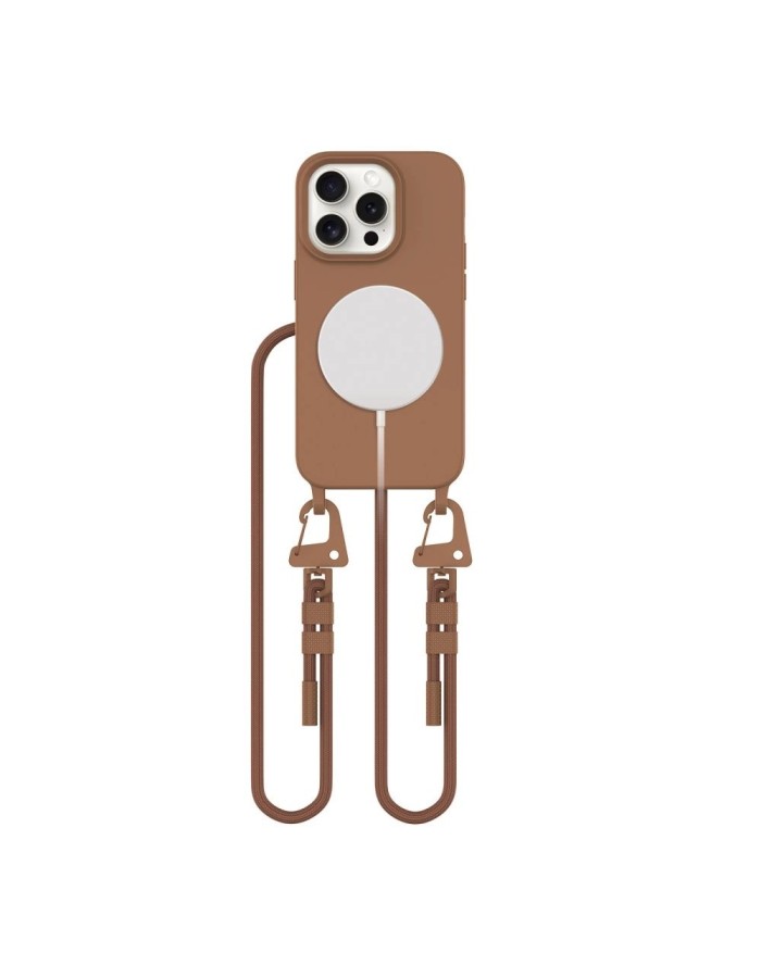 Tech-Protect MagNecklace MagSafe iPhone 14 Pro Case - Brown Tech-Protect MagNecklace MagSafe iPhone 14 Pro Case - Brown