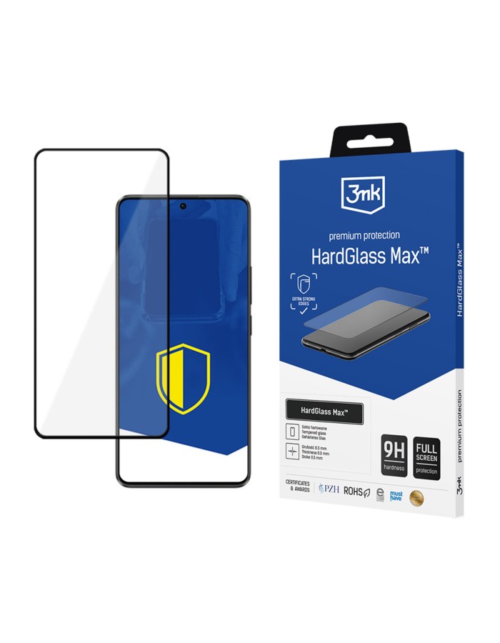 Reinforced Full Coverage Tempered Glass 3mk HardGlass Max Black for Xiaomi Poco X6 Pro 5G Reinforced Full Coverage Tempered Glass 3mk HardGlass Max Black for Xiaomi Poco X6 Pro 5G