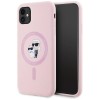 Karl Lagerfeld Silicone Karl&amp;amp;Choupette MagSafe iPhone 11 Case - Pink
