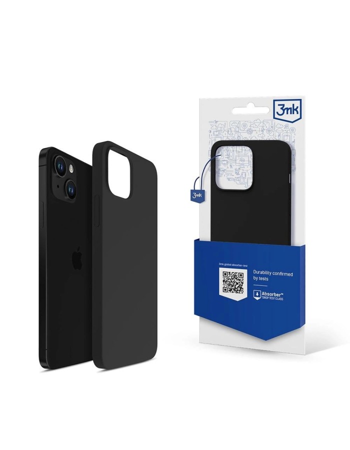 iPhone 14 Plus 3mk Silicone Case Series - Black