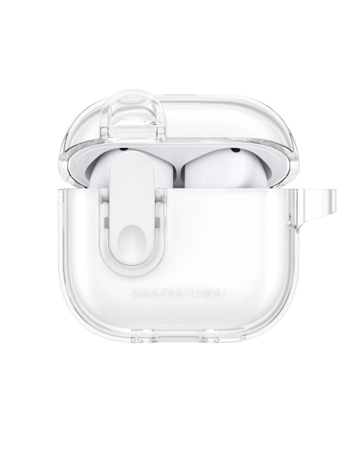 AmazingThing Minimal Case for AirPods 4 - Clear