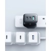 Joyroom JR-TCF10 fast charger 2x USB-C USB-A 32W (UK plug) - black Joyroom JR-TCF10 fast charger 2x USB-C USB-A 32W (UK plug) - black