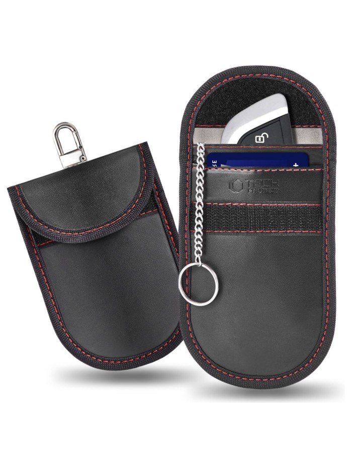 Tech-Protect KLR100 RFID Case - Black and Red Tech-Protect KLR100 RFID Case - Black and Red