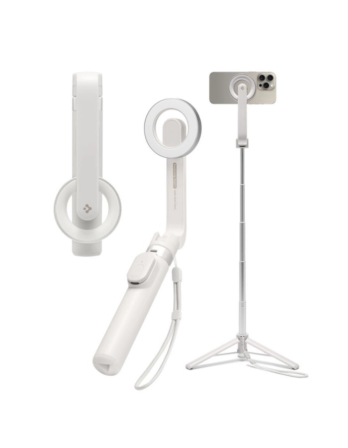 Selfie stick Spigen S571W MagSafe Bluetooth with tripod - beige