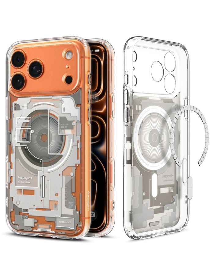 Spigen Ultra Hybrid MagSafe case for iPhone 17 Pro Zero One - titanium Spigen Ultra Hybrid MagSafe case for iPhone 17 Pro Zero One - titanium