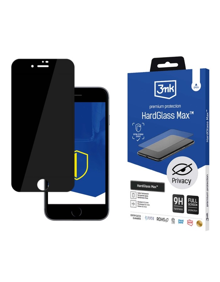 9H privacy glass 3mk HardGlass Max Privacy™ for iPhone 7 / 8