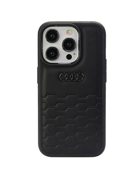 Audi GT Synthetic Leather case for iPhone 15 Pro Max - black