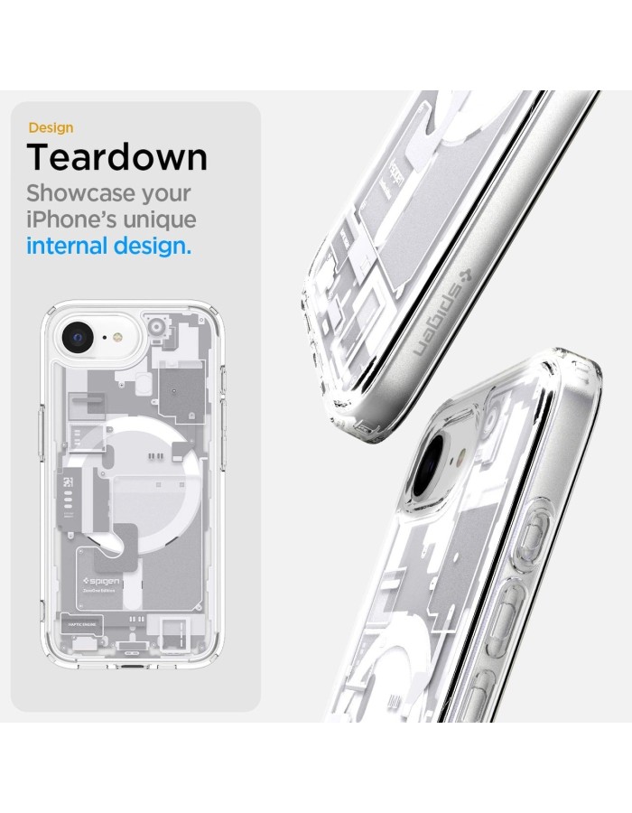 Spigen Ultra Hybrid MagSafe Case for iPhone 16e / 17e Zero One - White Spigen Ultra Hybrid MagSafe Case for iPhone 16e / 17e Zero One - White