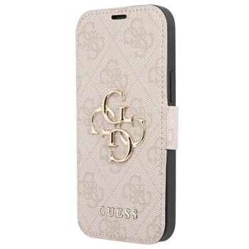 Guess GUBKP13X4GMGPI iPhone 13 Pro Max 6.7" pink/pink book 4G Big Metal Logo