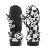 Qunature Panda Heat Transfer Ski Gloves Kids Size S - Black/White Qunature Panda Heat Transfer Ski Gloves Kids Size S - Black/White