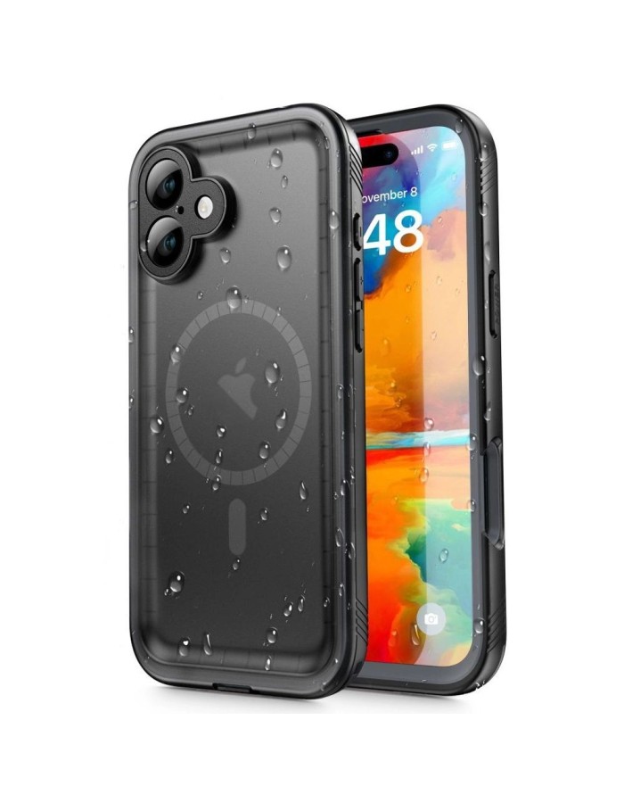 Tech-Protect ShellBox MagSafe IP68 Case for iPhone 16 - Black