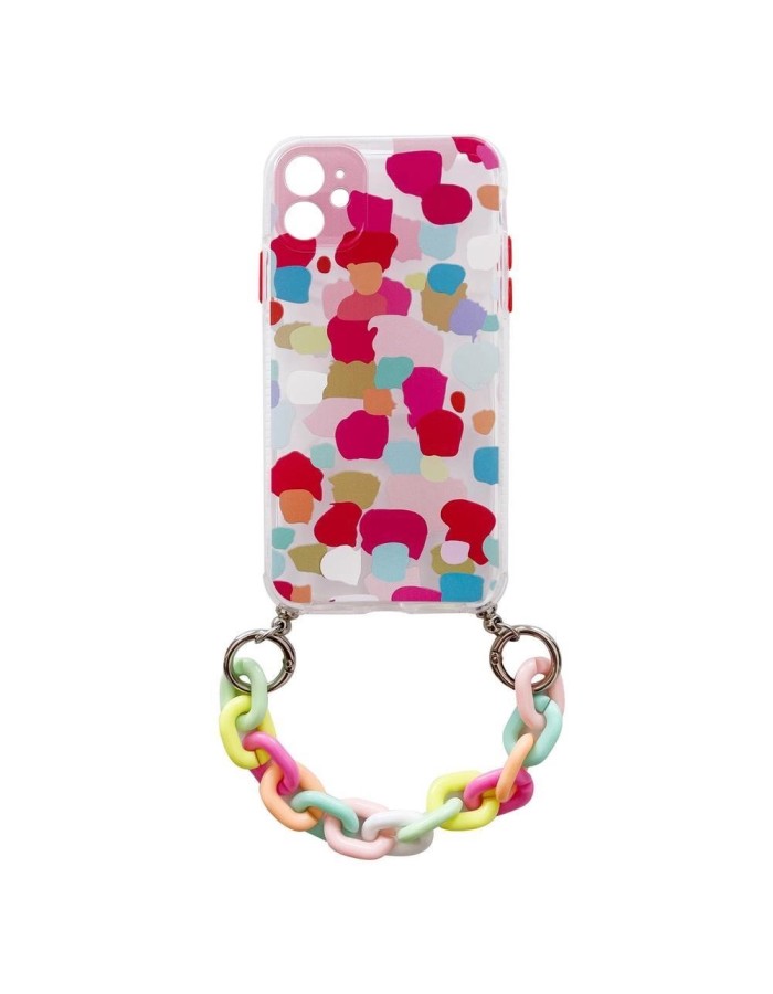 Color Chain Case gel flexible elastic case cover with a chain pendant for Samsung Galaxy S21 Ultra 5G multicolour (2) Color Chain Case gel flexible elastic case cover with a chain pendant for Samsung Galaxy S21 Ultra 5G multicolour (2)