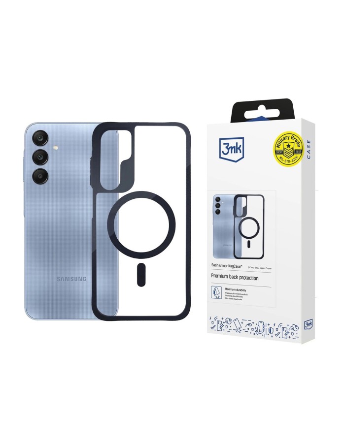 3mk Satin Armor MagCase for Samsung Galaxy A25 5G - Transparent