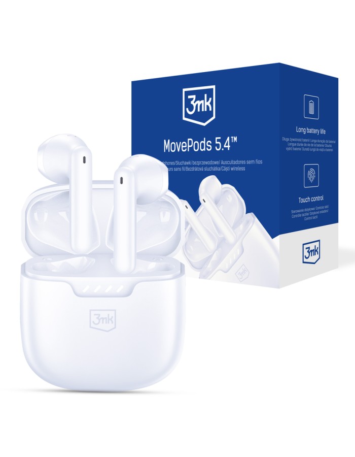 3mk Movepods 5.4 Wireless Headphones - White 3mk Movepods 5.4 Wireless Headphones - White