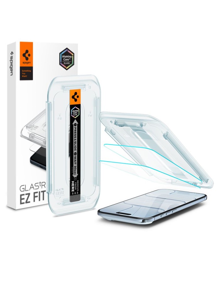 Spigen Glas.TR EZ Fit 2-pack tempered glass for iPhone 17 Air - transparent Spigen Glas.TR EZ Fit 2-pack tempered glass for iPhone 17 Air - transparent