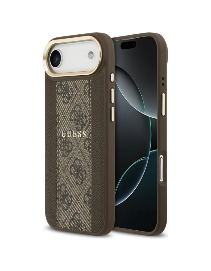 Guess 4G Stripe MagSafe case for iPhone Air - brown Guess 4G Stripe MagSafe case for iPhone Air - brown