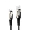 Joyroom Sharp Series S-M411 USB-A / Lightning 3A Cable 1.2m with Charging Indicator - Black