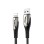 Joyroom Sharp Series S-M411 USB-A / Lightning 3A Cable 1.2m with Charging Indicator - Black